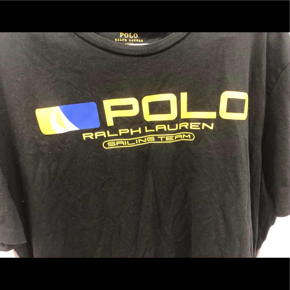 Polio Ralph Lauren Black Sailing  T-shirt Size XXL